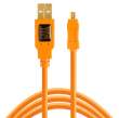  Kable USB do aparatów Tethertools KABEL USB 2.0 - Mini-B 8-Pin 4.6m pomarańczowy (CU8015-ORG) Przód