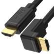  Kable HDMI Unitek kabel kątowy HDMI 2.0 90 stopni 4K 3 m Przód