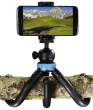  statywy wolnostojące Hama statyw FlexPro 27 cm z głowicą, uchwytem na telefon i adapterem do kamer sportowych, niebieski Przód