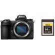 Aparat cyfrowy Nikon Z6 + adapter + karta Nikon XQD 64GB Przód