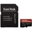 Karta pamięci Sandisk microSDXC 64 GB Extreme Pro 200MB/s A2 C10 V30 UHS-I U3 + adapter Góra