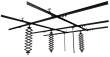  Sufitowe systemy zawieszania zestawy sufitowego zawieszania Fomei Zestaw sufitowego zawieszania lamp Kit III 5x5 m Przód