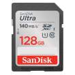 Karta pamięci Sandisk SDXC Ultra 128GB 140MB/s V30 UHS-I U3 Przód