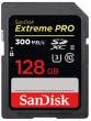 Karta pamięci Sandisk SDXC 128 GB EXTREME PRO 300 MB/s C10 UHS-II (opakowanie zastępcze) Przód