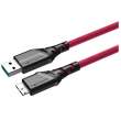  Kable USB do aparatów Mathorn MTC-520M USB A - MicroB 5m Magenta Przód