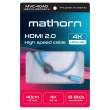  Kable HDMI Mathorn Kabel Mathorn MVC-40AD HDMI - HDMI 2.0 4K 60Hz 18Gbps 40cm Tył