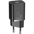 Ładowarka Baseus Super Si Quick Charger 1C 25W z przewodem USB-C do USB-C 1m (czarna) Tył