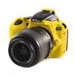 Zbroja EasyCover osłona gumowa dla Nikon D5500/5600 żółta Przód