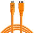  USB do aparatów Tethertools KABEL USB-C to 3.0 Micro- B 4,60m pomarańczowy (CUC3315-ORG) - Outlet Przód