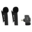  Audio mikrofony Patona Premium Mikrofony krawatowe bezprzewodowe do Apple iPhone i iPad (RX + TX + TX) [9874] Boki