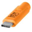  Kable USB do aparatów Tethertools TetherPro USB-C - USB-C 1m pomarańczowy Góra