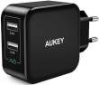  ładowarki sieciowe Aukey PA-U38 Black Ładowarka sieciowa 24W 4.8A 2xUSB AiPower Przód