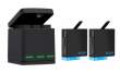  Kamery sportowe akumulatory i ładowarki Telesin Ładowarka trójkanałowa box dla GoPro Hero 8 + 2 baterie GP-BNC-801 Przód