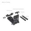  Rigi i akcesoria rigi Smallrig adapter Battery Mount Plate Kit Cinema Cameras (Sony FX6, Canon C70, Panasonic BGH1/BS1H) [4323]