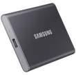  Dyski twarde dyski zewnętrzne SSD Samsung T7 Portable GRAY 4TB USB 3.2 Gen.2 Przód