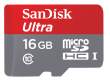 Karta pamięci Sandisk microSDHC 16 GB ULTRA 80MB/s C10 UHS-I + adapter SD + aplikacja Memory Zone Android Przód