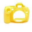 Zbroja EasyCover osłona gumowa dla Nikon D5200 żółta Przód
