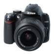 Aparat UŻYWANY Nikon D5000 body czarny + 18-55 f/3.5-5.6 G AF-S s.n. 6013109/12799682 Przód