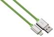  kable i adaptery Hama kabel color line, lightning aluminium, 1m zielony (MFI) Przód