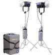 Lampa LED NANLITE FC-500B Bicolor 2700-6500K 2x Spot Light DMX Trolley Kit Przód