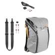 Plecak Peak Design Plecak Everyday Backpack 20L popielaty + Pasek Slide czarny + Pasek Clutch Przód