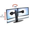  Monitory akcesoria do monitorów Ergotron Neo-Flex Dual LCD Monitor Lift Stand stopa na dwa monitory 24 czarna Góra