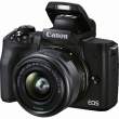 Aparat cyfrowy Canon EOS M50 Mark II czarny + ob. 15-45 F3.5-6.3 + adapter EF-EOS M Góra