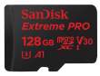 Karta pamięci Sandisk microSDXC 128 GB EXTREME PRO 95MB/s A1 C10 V30 UHS-I U3 + adapter SD Przód