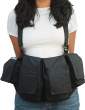  Torby, plecaki, walizki pasy biodrowe, szelki i kamizelki Newswear Womens Medium Chestvest - szelki z pokrowcami damskie czarne Przód
