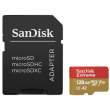 Karta pamięci Sandisk microSDXC 128 GB Extreme Sport 190MB/s A2 C10 V30 UHS-I U3 + adapter Góra