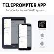  Transmisja Video promptery Feelworld teleprompter TP13 do smartfonów i tabletów do 11 cali Tył