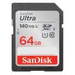 Karta pamięci Sandisk SDXC Ultra 64GB 140MB/s V30 UHS-I U3 Przód