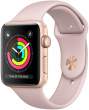  zegarki inteligentne Apple Watch Series 3 GPS, 38mm, złoty z różowym sportowym paskiem Przód