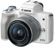 Aparat cyfrowy Canon EOS M50 + ob. EF-M 15-45 mm biały Przód