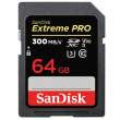 Karta pamięci Sandisk SDXC 64 GB EXTREME PRO 300MB/s C10 UHS-II V90 Przód