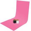 Tło plastikowe GlareOne PVC 60x130 cm różowe Przód