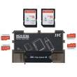 Etui JJC MCH-STK6GR na karty 2x SD, 4x microSD i czytnik kart USB 3.0Boki