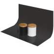 Tło plastikowe GlareOne PVC 50x50 cm czarne, lustrzane Przód