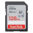 Karta pamięci Sandisk SDXC 128 GB ULTRA 120 MB/s C10 UHS-I Przód
