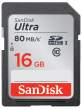 Karta pamięci Sandisk SDHC 16 GB ULTRA 80MB/s C10 UHS-I Przód