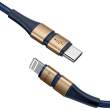  kable i adaptery Baseus Kabel USB-C do Lightning  BMX Double-deck, MFi, Power Delivery, 18W, 1,8m (niebiesko-złoty)