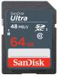 Karta pamięci Sandisk SDXC 64 GB ULTRA 48MB/s C10 UHS-I Przód