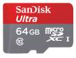 Karta pamięci Sandisk microSDXC 64 GB ULTRA 80MB/s C10 UHS-I + adapter SD + aplikacja Memory Zone Android Przód