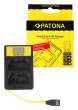 Ładowarka Patona USB  Smart Dual LCD do Nikon EN-EL15 ENEL15 Przód