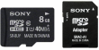 Karta pamięci Sony microSDHC 8 GB 40MB/s UHS-I C10 U1 + adapter Przód