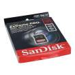 Karta pamięci Sandisk SDXC 128 GB EXTREME PRO 300MB/s C10 UHS-II V90 OUTLET Tył