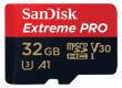 Karta pamięci Sandisk microSDHC 32 GB EXTREME PRO 100MB/s A1 C10 V30 UHS-I U3 + adapter SD Przód