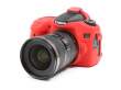 Zbroja EasyCover osłona gumowa dla Canon 70D czerwonaTył