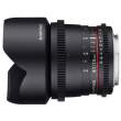Obiektyw Samyang 10 mm T3.1 ED AS NCS CSII-VDSLR Nikon Przód