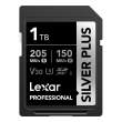 Karta pamięci Lexar Pro SILVER Plus 1TB 1066x UHS-I/U3/A2/4K R205/W150 V30 Przód
